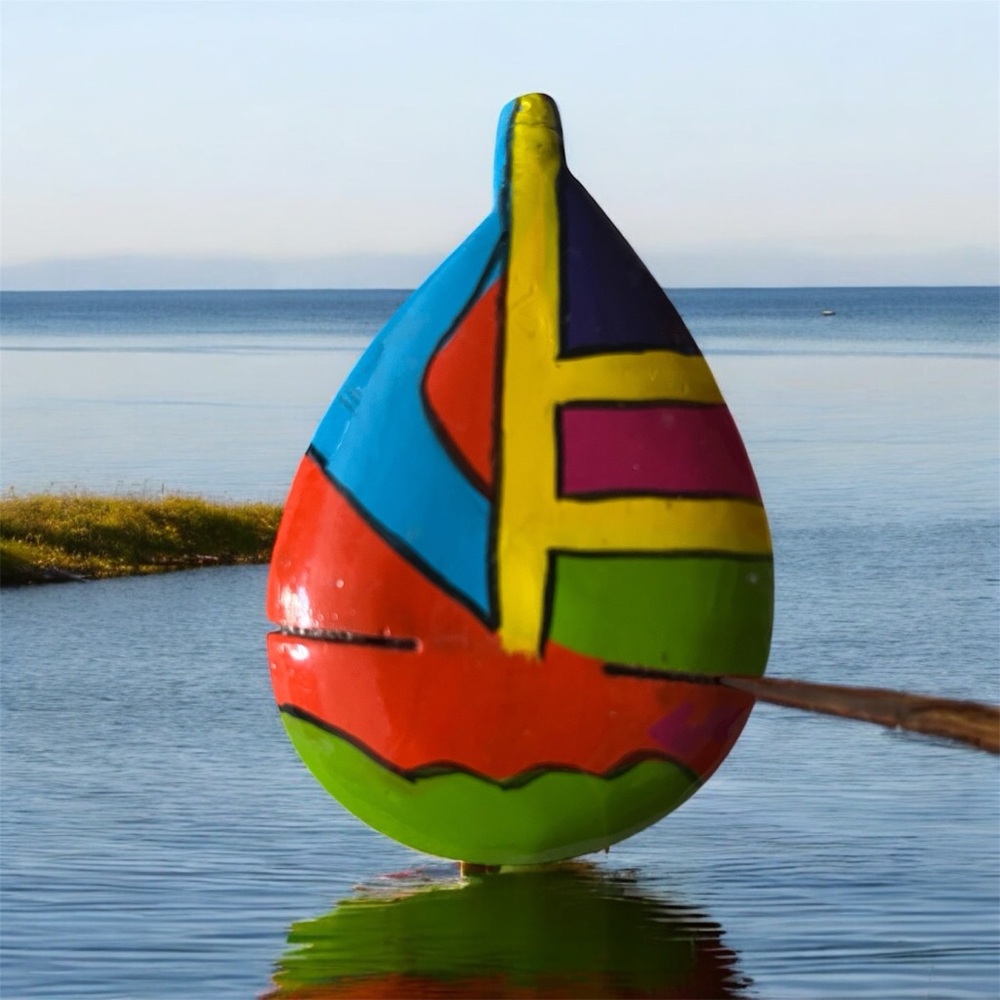 Colorful Sailboat Pin/Brooch